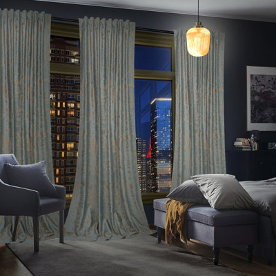 Gabriana Velvet Blackout Curtain Pair