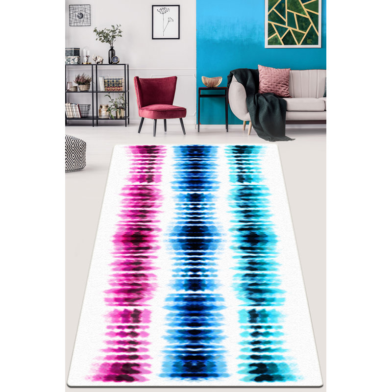 Kates Abstract Shag Area Rug, Rectangle 100 x 150cm