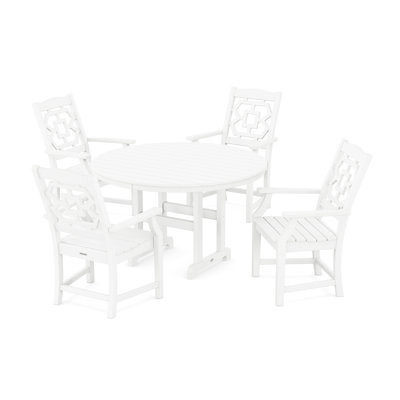 Martha Stewart by POLYWOOD 4 - Person Patio Dining Set with Round Table by POLYWOOD