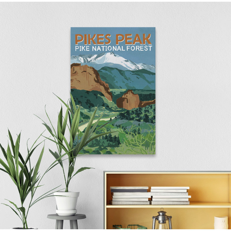Pike National Forest - impression sur toile tendue, H 45 po x l 30 po x P 1,5 po
