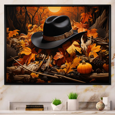 Autumn Cowboy Hat II - Cowboys, art mural