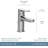 Moen Rizon Low Arc Bathroom Faucet with Drain Assembly-86655517