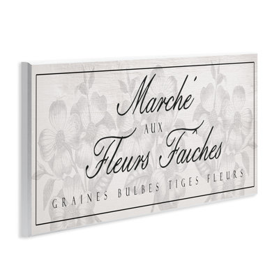 Vintage French Flower Market Wall Plaque, design by Lil' Rue