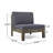 Jacklyn 6-Piece Solid Wood Modular Sectional with Cushions-1800474880