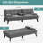Adjustable Loveseat Sleeper With Retractable Cup Holders-2098208309