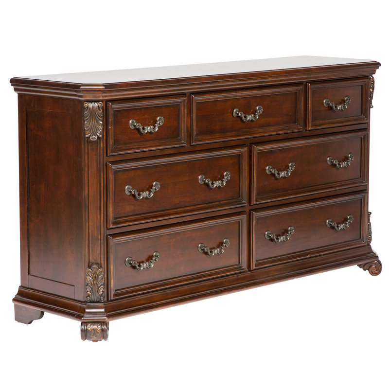 Ettorina 68 " W 7 - Drawer Dresser, Cognac