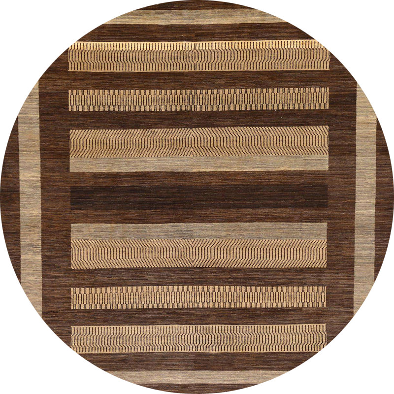 Abstract Indoor Rug, Round 7'