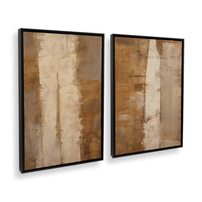 Ensemble de 2 impressions sur toile Sienna