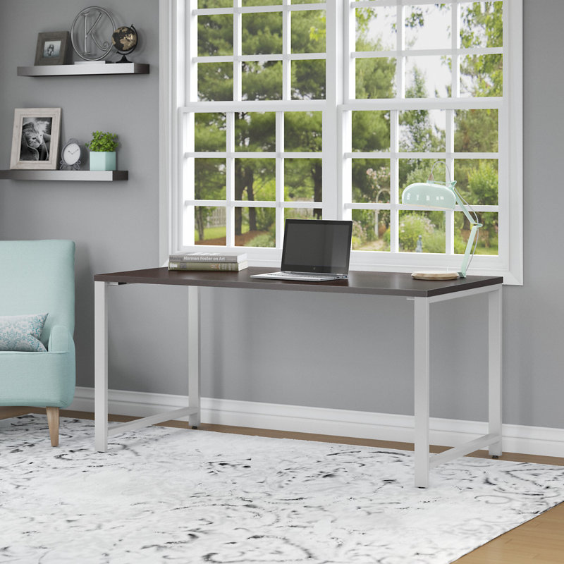 Bureau 400 Series, Gris platine / chrome, H 29,12 po x l 71,02 po x P 29,61 po