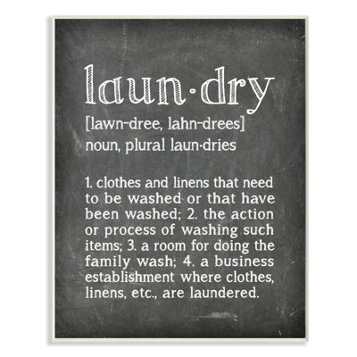 " Laundry Definition Chalk Look "