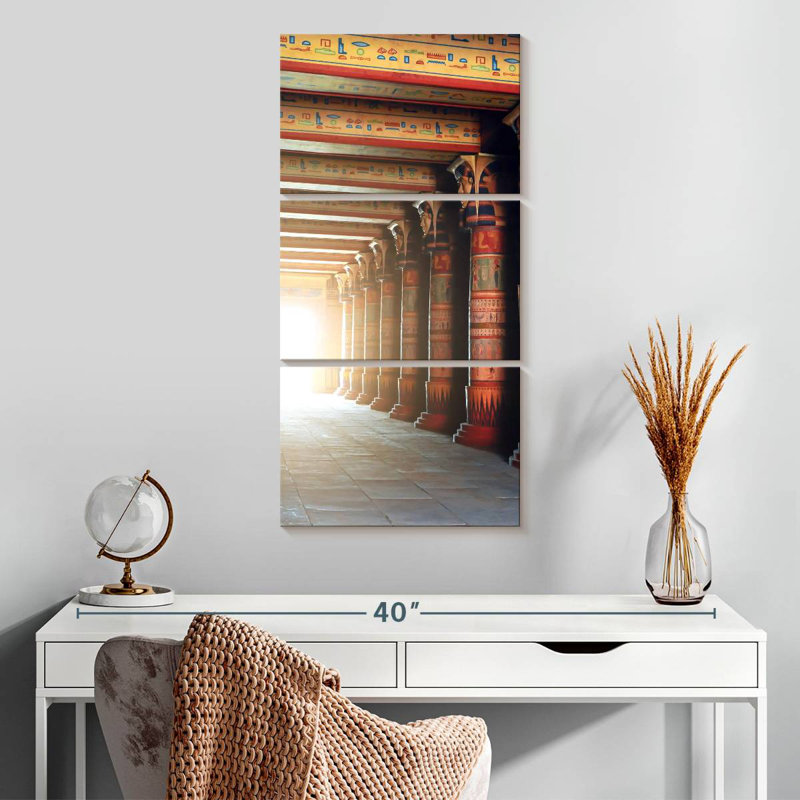 Egyptian Columns, 32" H x 15" W