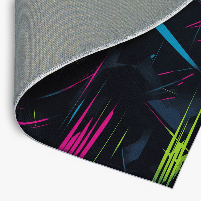 Neon Splinter Indoor And Outdoor Area Rug, Rectangle 2' x 3'