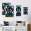 «Double Exposure Man Portrait Sci-Fi III», impression sur toile-1452930489-1452930490