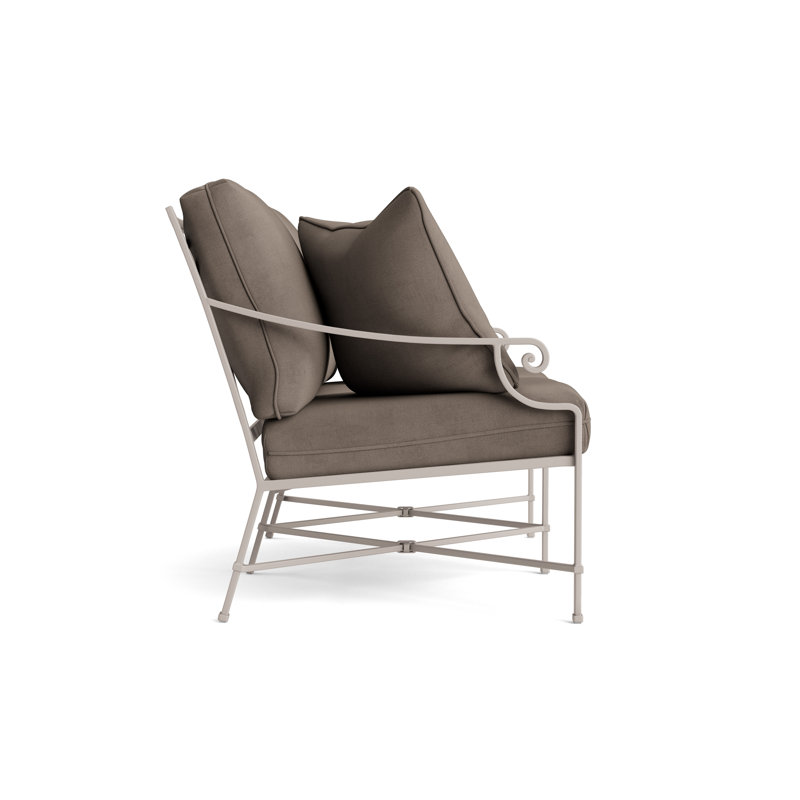Venetian Outdoor 2 - Seat Loveseat, Dove, Fusion Neptune