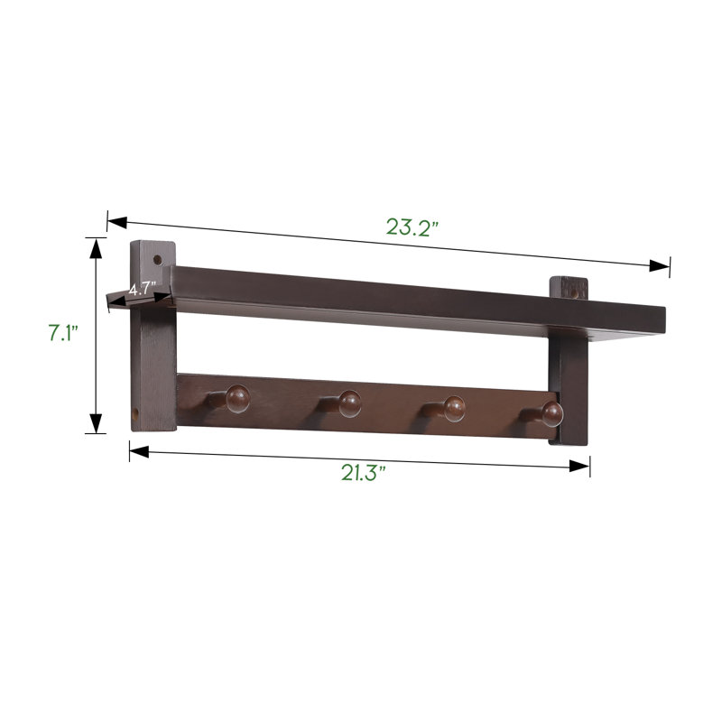 Wall Mounted Coat Rack With Storage