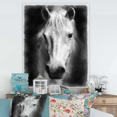 Farmhouse Horse I - reproduction d'art sur toile