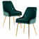 Kataleah Tufted Velvet Side Dining Chairs