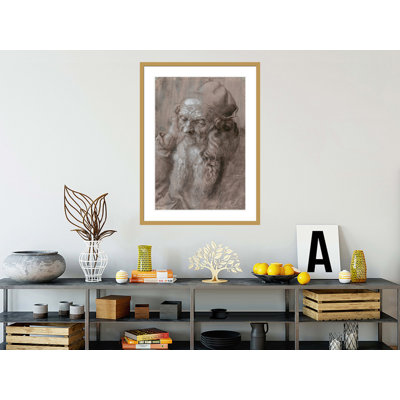 «Head of an Old Man» par Albrecht Dürer, impression giclée sur cadre