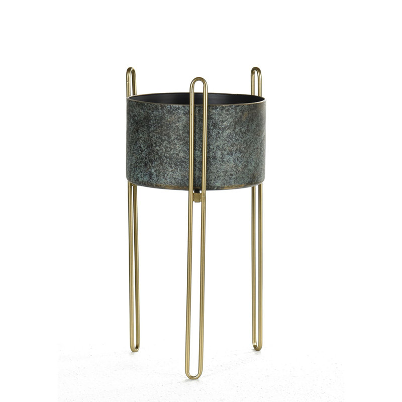 Metal Cachepot, Gold