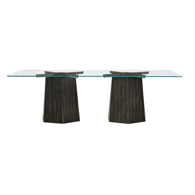 Modern Edge Glass Dining Table