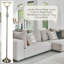 Lampe torchère sur pied 72 po avec abat-jour en verre albâtre Cadenza-718031214-718031215