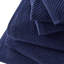 Ensemble de 6 serviettes 6 pièces 100% coton à séchage rapide en diagonale 6 pièces, bleu marine
