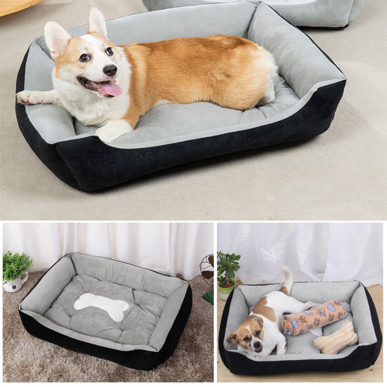 Dog Bed - Orthopedic Pet Calming Bed Soft Warm Cat Dog Nest House Small Large Washable Mat Tucker Murphy Pet Size: Extra Large (35.43 W x 27.56 D x