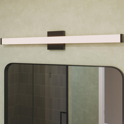 Phase 6.1 Collection 36" 5CCT Integrated LED Black Linear Vanity Light