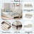 Upholstered Daybed With 2 Storage Drawers And Adjustable Side Rail-235993131