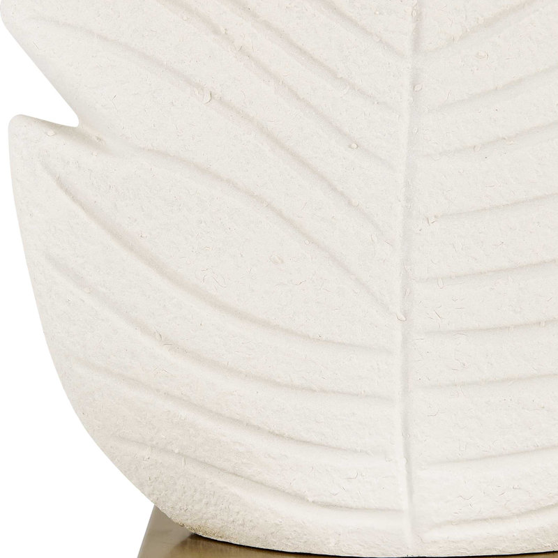 Uttermost Palm Leaf White Table Lamp