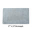 Jasmyne Premium 100% Cotton Tufted Reversible Bath Rug, Extra Soft & Super Absorbent, Machine Washable Bathroom Rug for Shower, Tub & Sink Area, 17" x 24", Blue-901124413-841615512