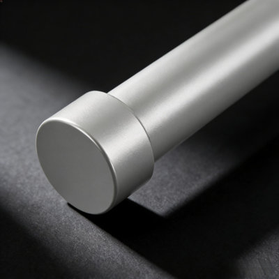 Tringle à rideaux réglable robuste, tringle à rideaux en acier de 1 pouce de diamètre avec embouts modernes, supporte jusqu'à 30 lb, installation facile pour les fenêtres de 36 à 88 pouces