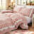 Pink Ruffled Comforter Queen Coquette Bedding Set White and Pink Ruffle Fringe Romantic Bedroom Decor Farmhouse Country Comforter Set-123021043-123021044