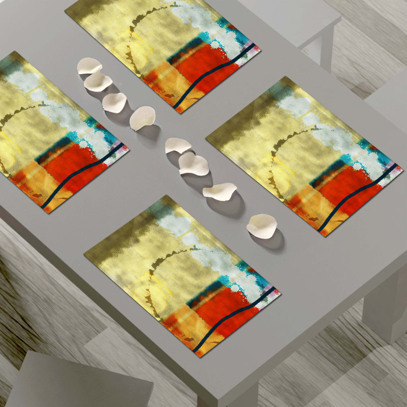 Napperon abstrait en polyester
