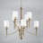 Abbie 8 - Light Steel Dimmable Chandelier-1327873465