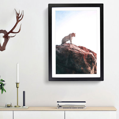 Leopard upon the Rock - Framed Print