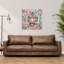 Tigre rose de la jungle - Affiche murale abstraite contemporaine représentant un tigre et une fleur-1591745793