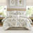 6PCS Cal King Cotton Sateen Print Oversized Comforter Set-117537087