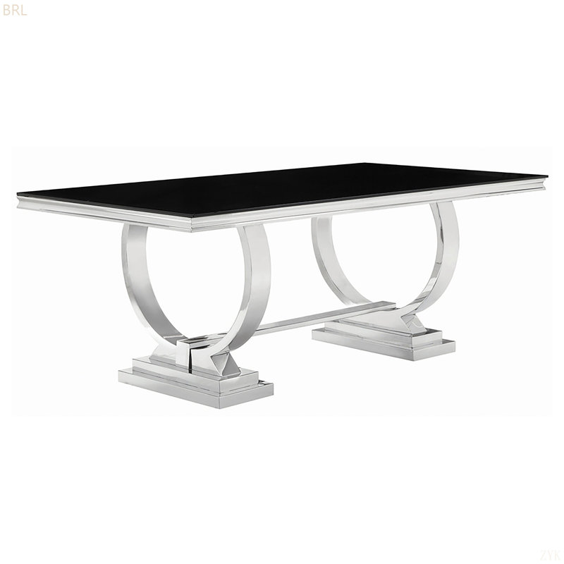 Ensemble de salle à manger Sharli, 5 pièces: table, 4 chaises
