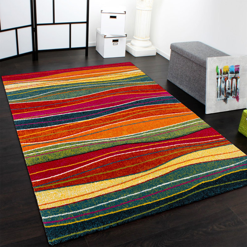 Saro Abstract Flatweave Area Rug, Rectangular 160cm x 230cm