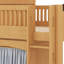 Loft Bed With Storage Wardrobe & Cabinet, Solid Wood Mid Century Modern Loft Bed With LED,Storage & Ladder, Guardrails-1645403149-1645403146