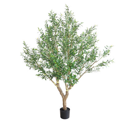 Grand olivier artificiel en pot 98 "