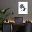 Bungalow Rose «Elephant Profile» par Pechane, art mural en verre acrylique, 24 po x 36 po-922793611