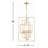Mandolin Kynlee 7 Light Antique Gold Chandelier
