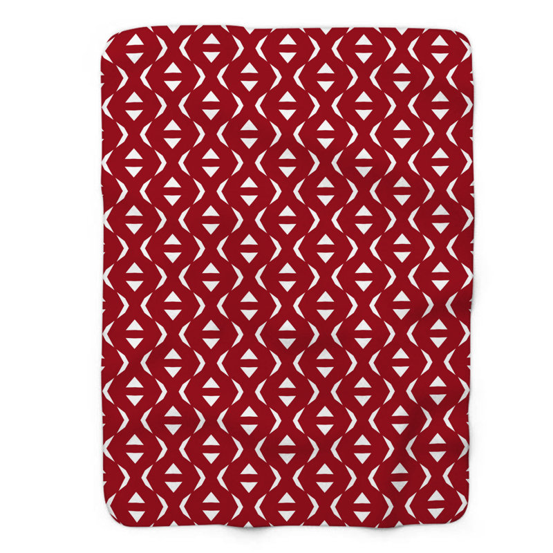 Ruby Graphic - 1 pièce Sherpa Premium Couverture 0219, L 60 po x L 80 po