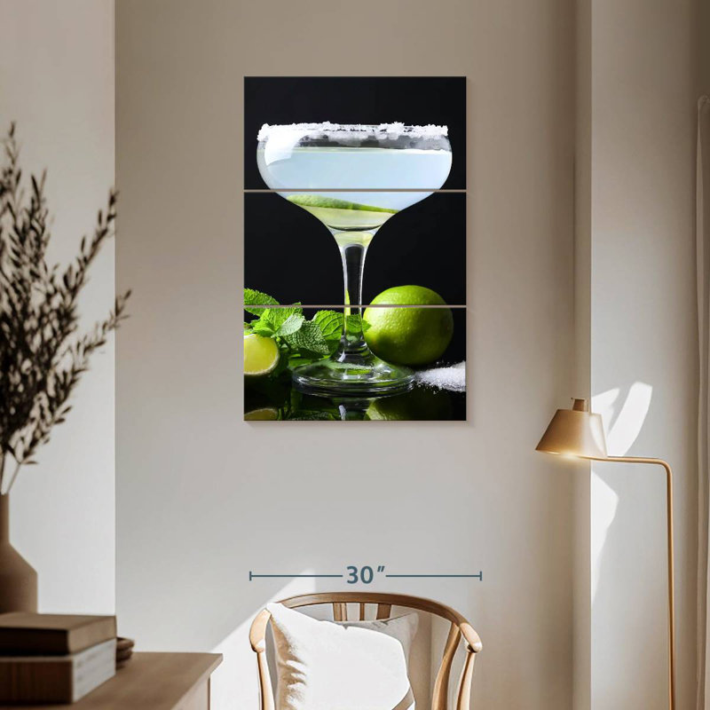 Yarlin Lime Margarita Cocktail, H 57 po x l 36 po