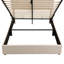 Grand lit plateforme tapissier avec système de rangement hydraulique (beige)-132448775-132448779