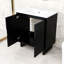 Meuble-lavabo de 30 po avec lavabo encastré et portes à fermeture douce-1412865486