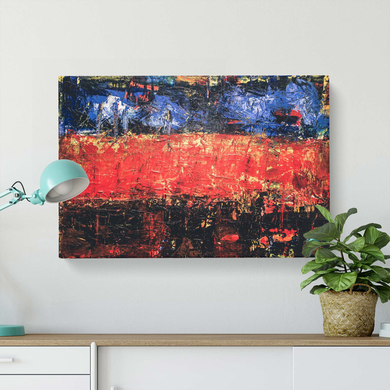 Abstract Art Painting Vol.225 by S.Johnson - Wrapped Canvas Painting, 40cm H x 60cm W x 3cm D