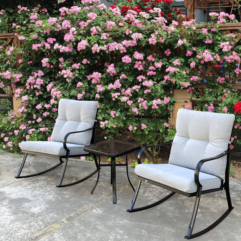 Ensemble de chaise à bascule et fauteuil